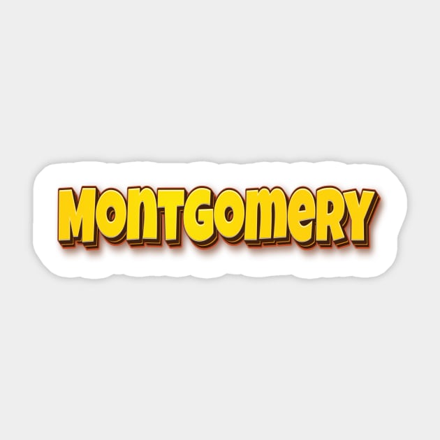Montgomery Sticker by ProjectX23Red
